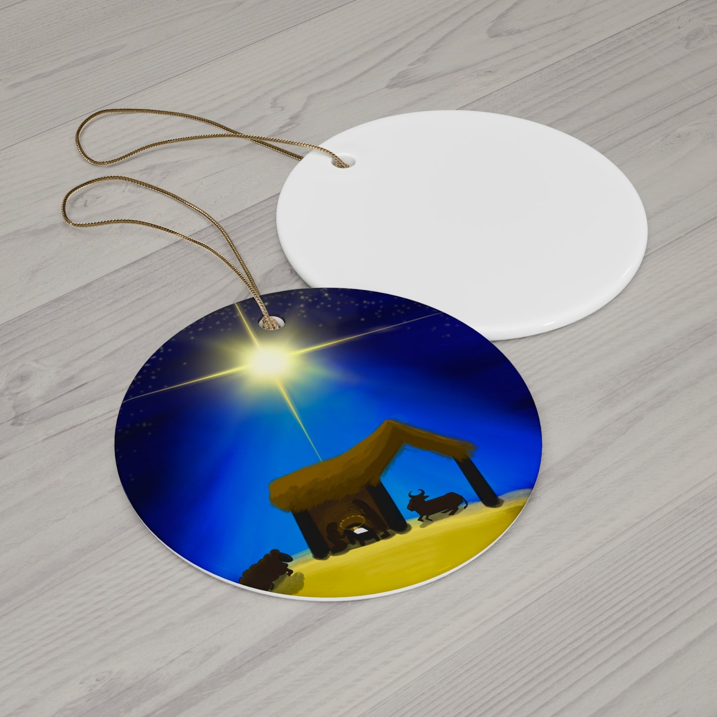 Oh Holy Night by Amanda Sherrell (Hand designed) ornament