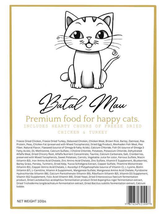 Batal Mau Premium Cat Food 10lbs