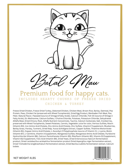 Batal Mau Premium Cat Food 4lbs